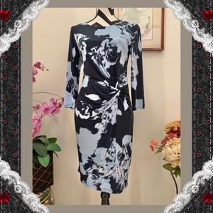 INC Printed Twisted Sheath Dress